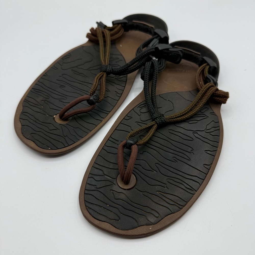 Xero Shoes Cloud Barefoot Sandals Men 6 Women 7 Brown Black Minimalist Zero Drop